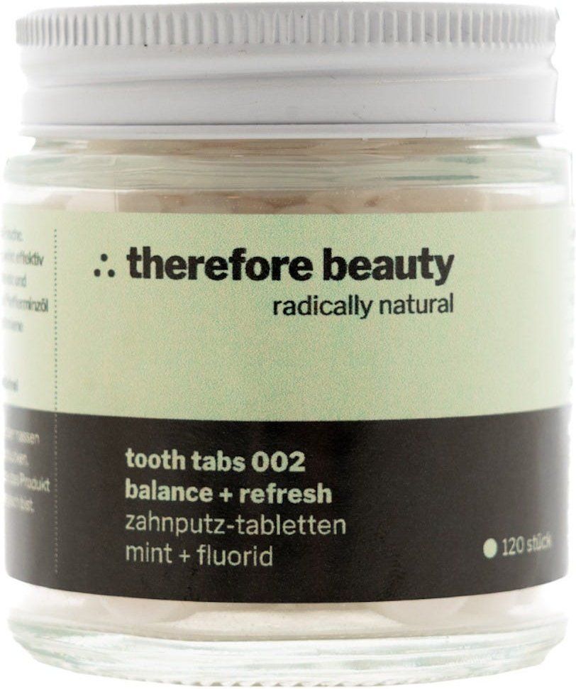 therefore beauty Tooth Tabs 002 mit Minze + Fluorid 54 g