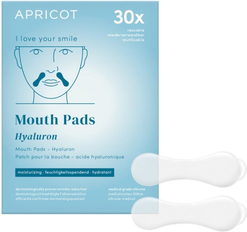 APRICOT Wiederverwendbare Mund Pads mit Hyaluron