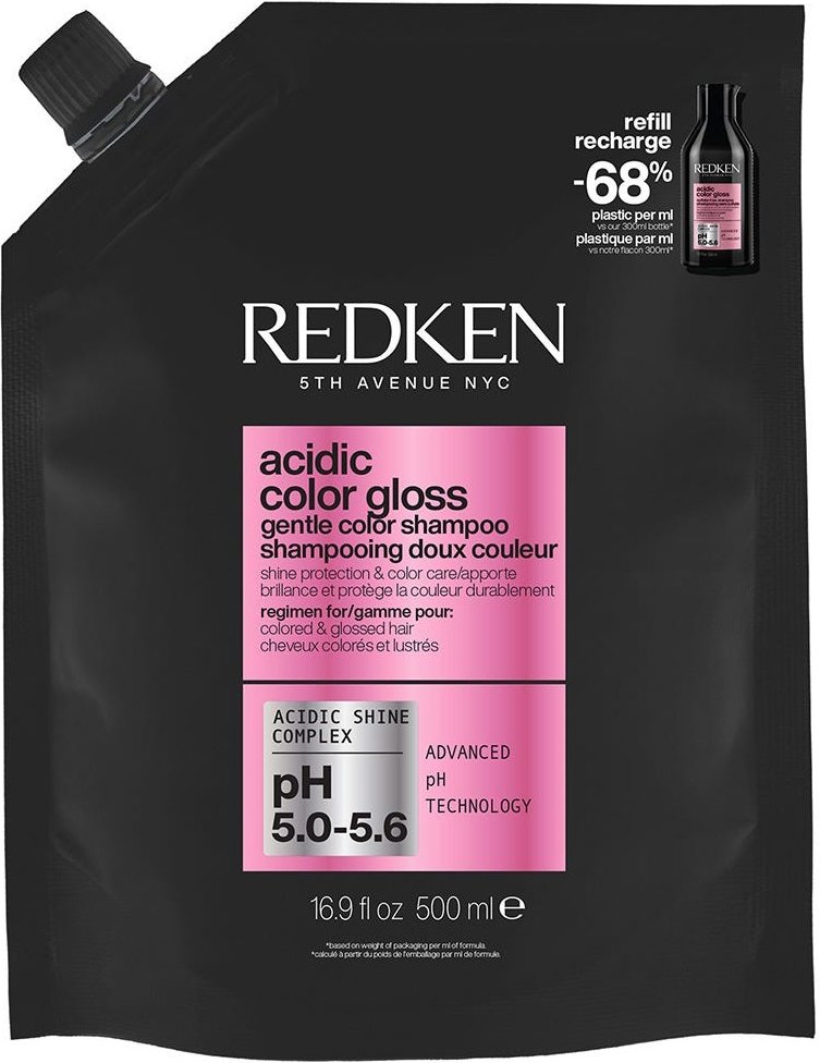 Redken Acidic Color Gloss Shampoo Refill Pouch 500 ml