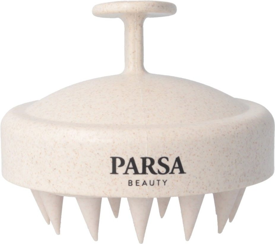 PARSA Beauty Shampoobürste Beige mit Weizenstroh