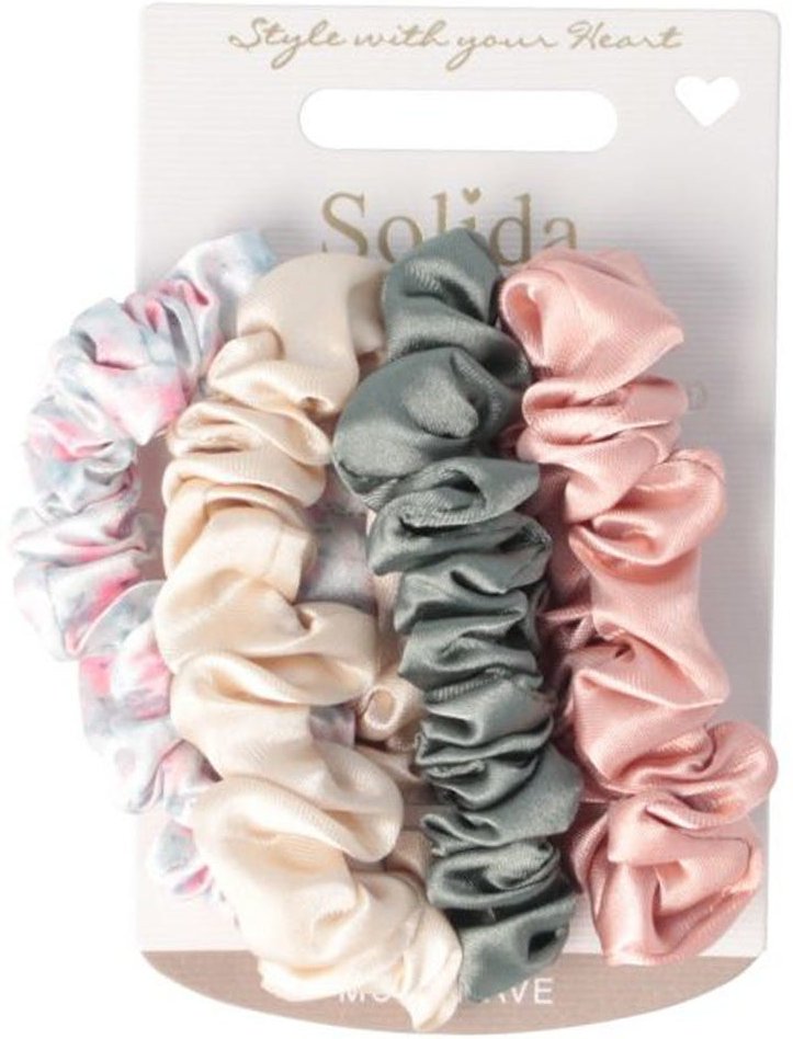 Solida Scrunchie mehrfarbig 4 Stück