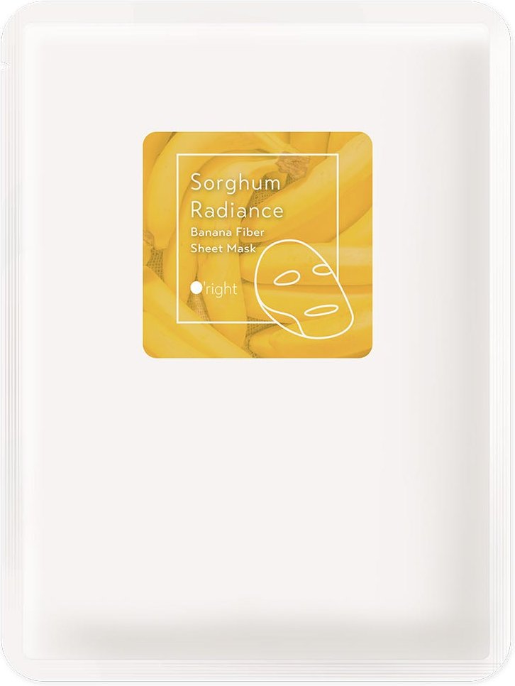 O’right Sorghum Radiance Ban Fiber Sheet Mask 5 Stück