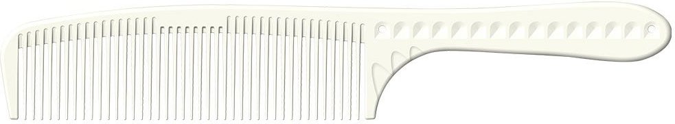 JRL Professional Barbering Comb 7.6" white