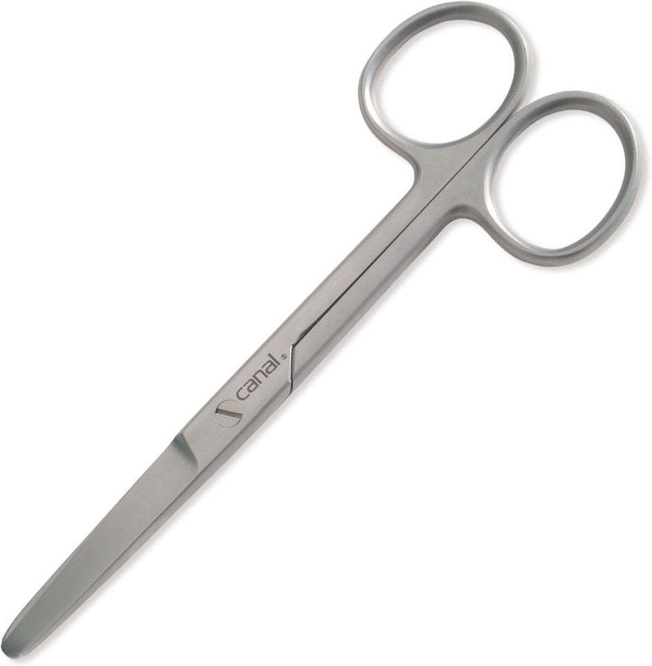 Canal Kinder- und Bastelschere gerade/stumpf rostfrei 120 mm