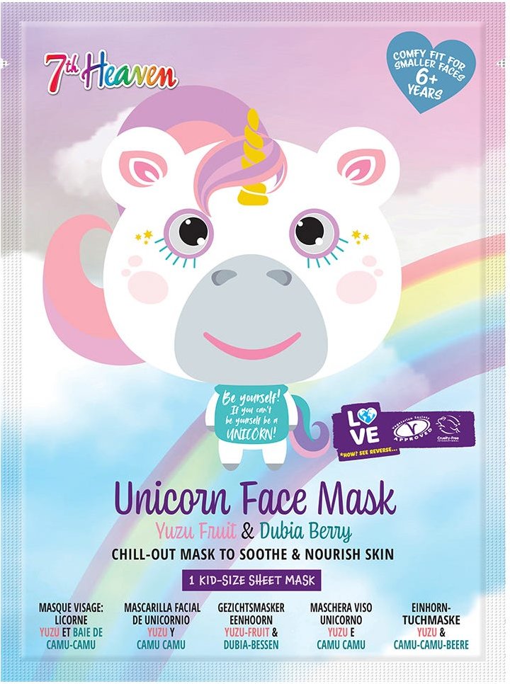 7th Heaven Animal Unicorn Face Maske 27g