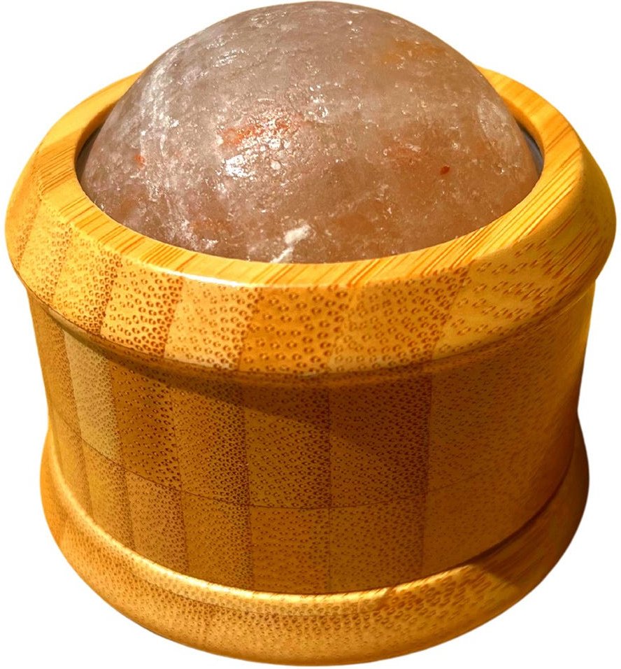 YÙ Beauty Salzball mit Bambus-Massager