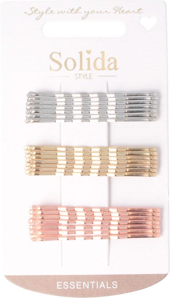 Solida Haarklemme mehrfarbig metallic gewellt