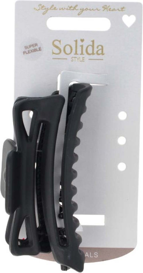 Solida Wasserwellklammer flexibel Schwarz