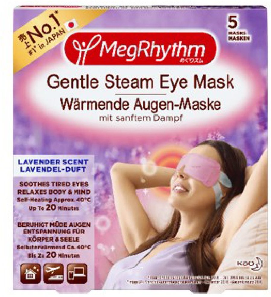 MegRhythm Wärmende Augen-Maske Lavendel-Duft 5 Stück
