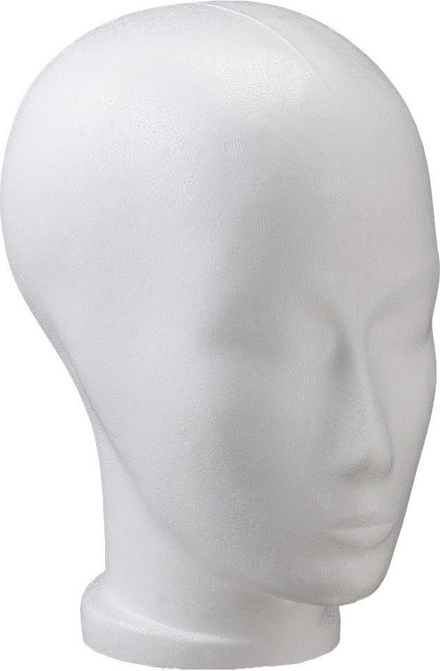 Thumbnail - Bergmann Styroporkopf mit Gesicht weiß