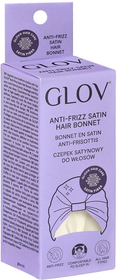 GLOV Anti-Frizz Satin Hair Bonnet - Champagne