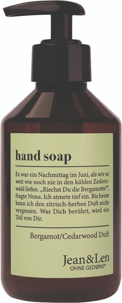Jean & Len Handseife Bergamot & Cedarwood 250 ml