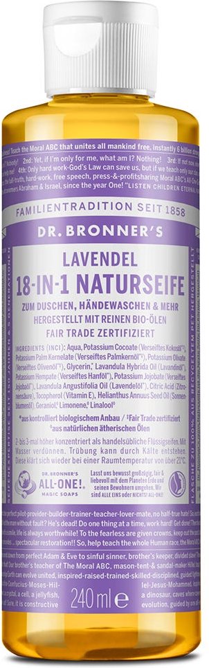 Dr. Bronner's 18-in-1 Naturseife Lavendel 240 ml