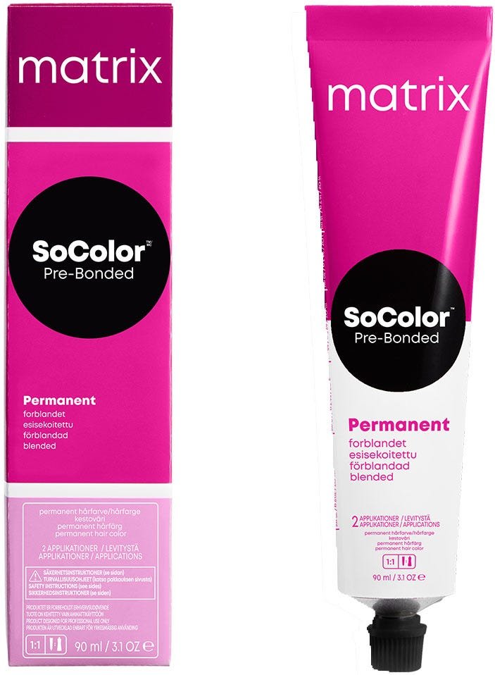 Matrix SoColor Pre-bonded - Natürliche Haarfarbe 7C Kupfer 90 ml