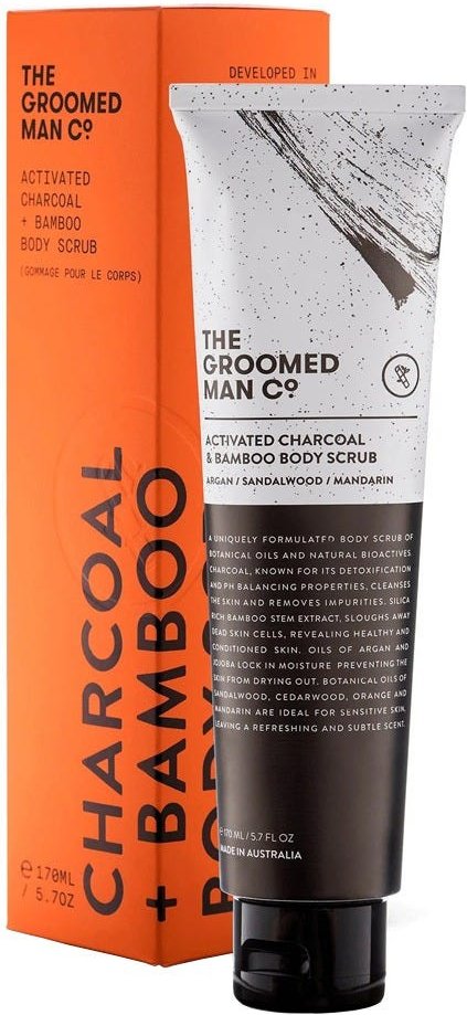 The Groomed Men Activated Charcoal Body Scrub 170 ml
