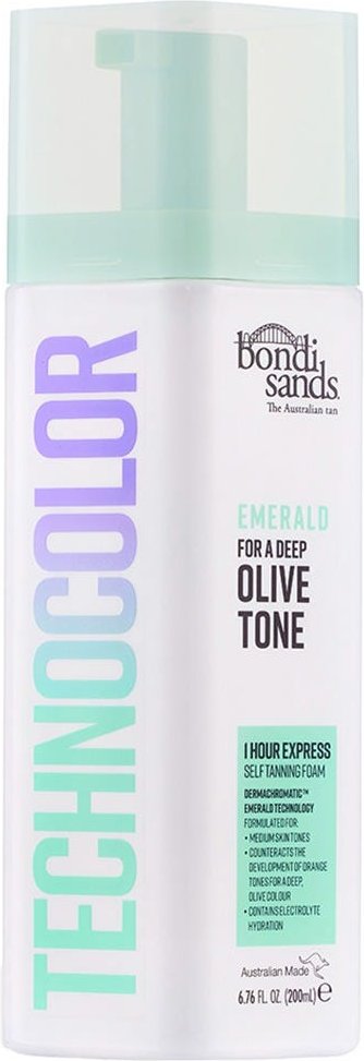 Bondi Sands Technocolor 1h Express Self Tanning Foam Emerald 200 ml
