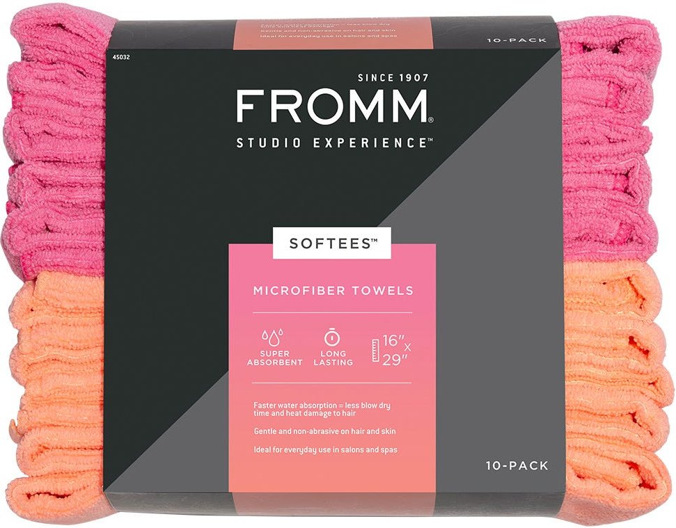 Fromm Softees Handtuch Rosa/Orange 10 Stück