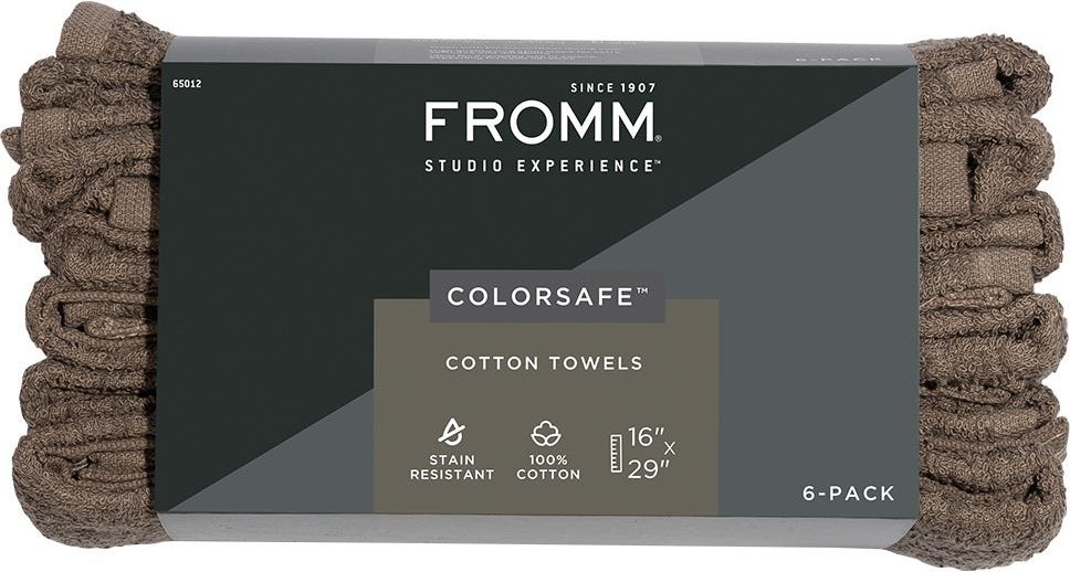 Thumbnail - Fromm Color Safe Farbsicheres Handtuch Braun 6 Stück