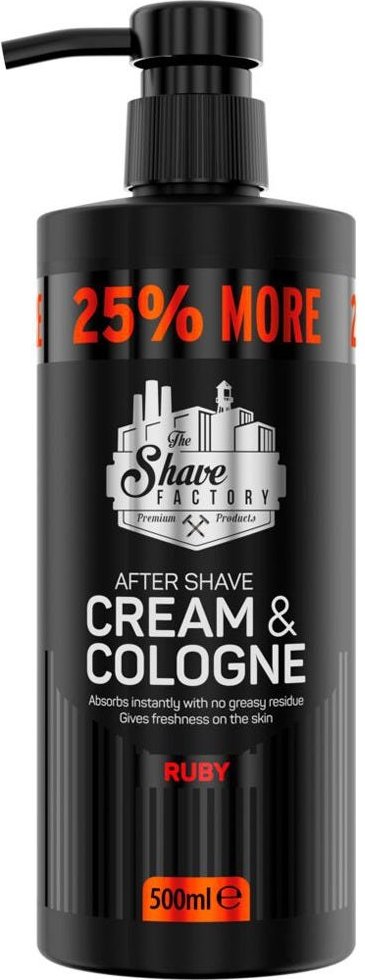 The Shave Factory Cream & Cologne 2in1 Ruby 500 ml