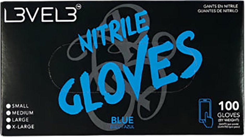 Level3 Nitrile Gloves Large Blue