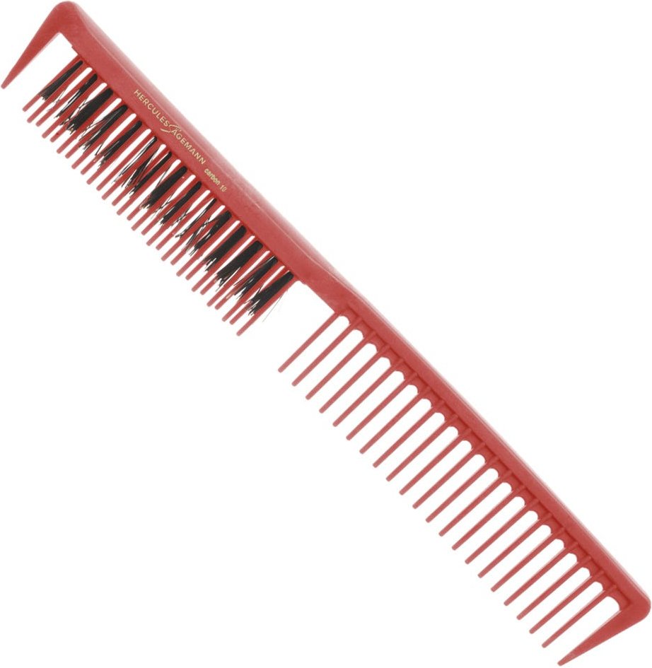 Hercules Sägemann Carbon Kamm HS C10 Rot 9 Zoll