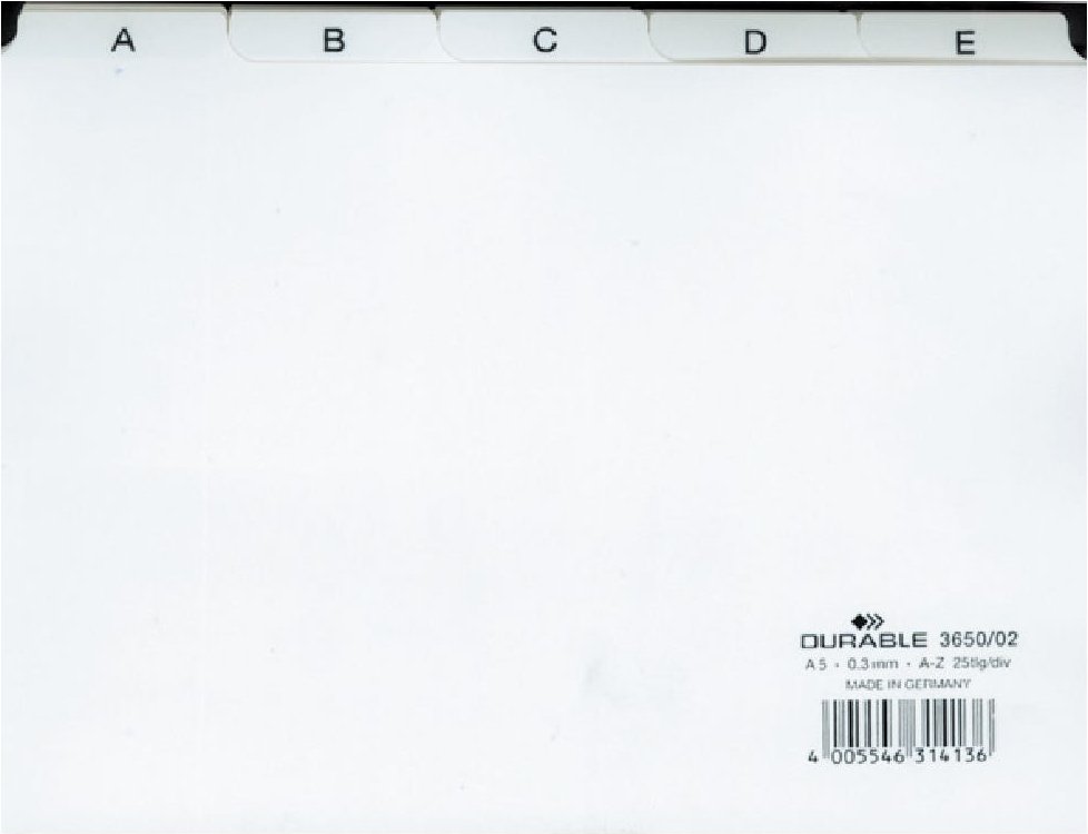 Efalock Register A-Z