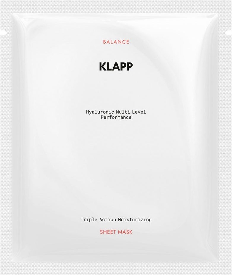 Klapp Balance Triple Action Moisturizing Sheet Mask 3er