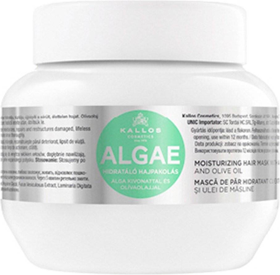 Kallos KJMN Algae Hair Mask With Olive Oil 275 ml