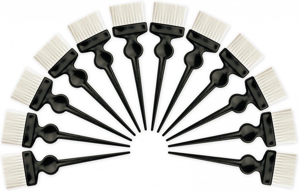 Termix Soft White Fiber Schwarz groß 12er-Pack 5 cm