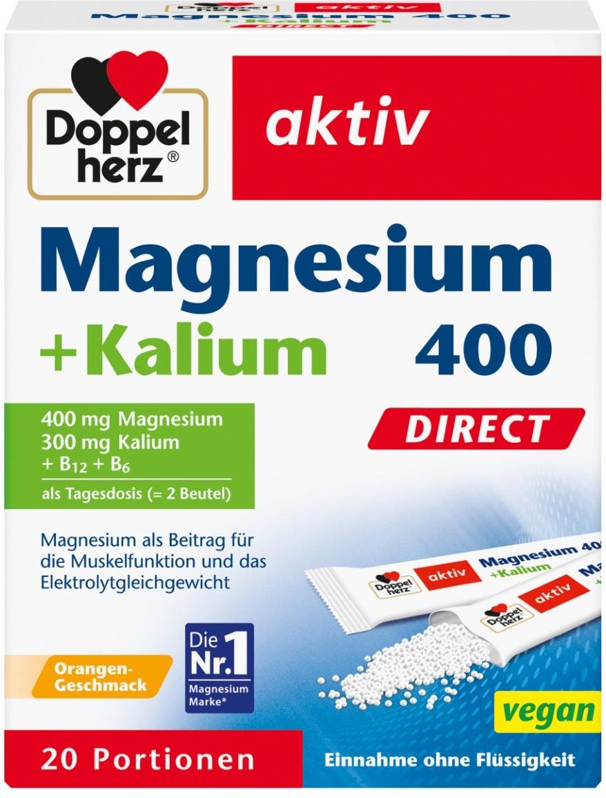 Doppelherz Magnesium + Kalium direct 20 Stück