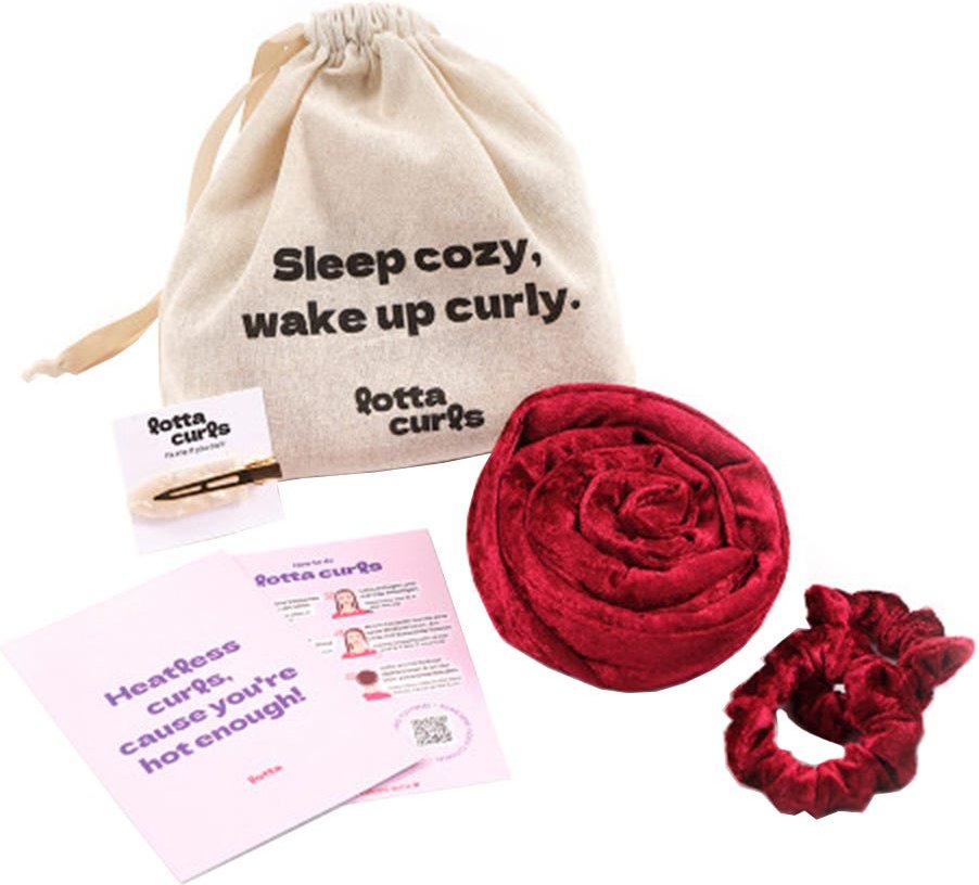 Lotta Curls Lockenband Bordeaux Red