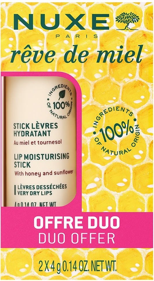 NUXE Duo 25 Rêve de Miel Lippenpflegestift 2 x 4 g