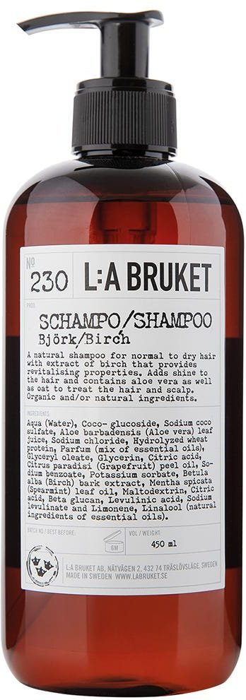 L:A BRUKET No. 230 Shampoo Birch 450 ml