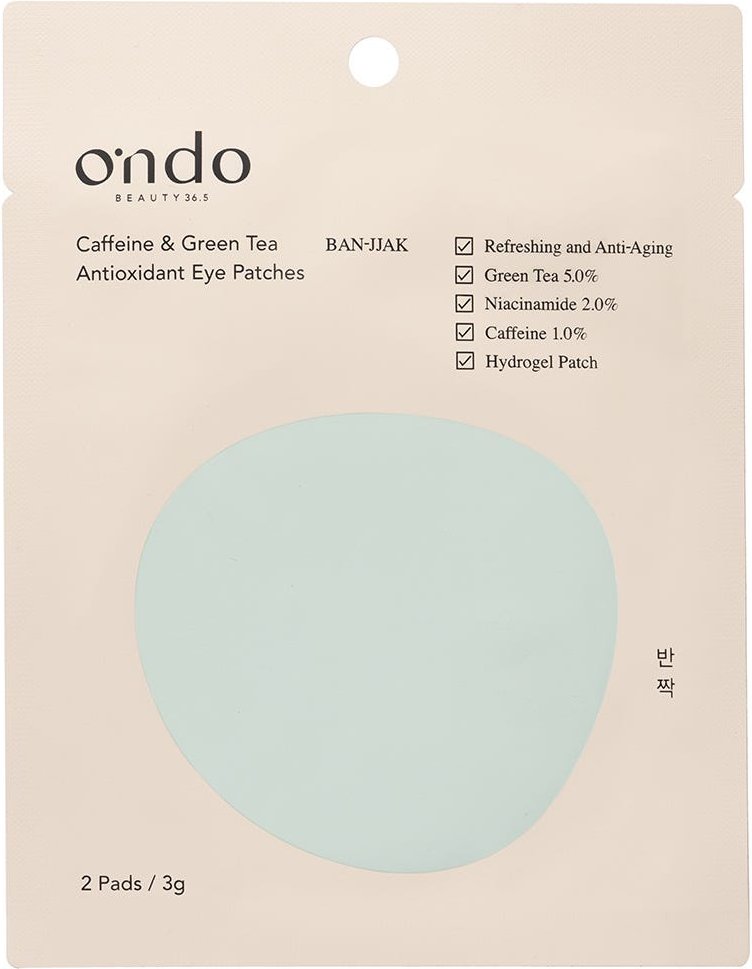 Ondo 2-Pieces Caffeine & Green Tea Eye Patches 3 g