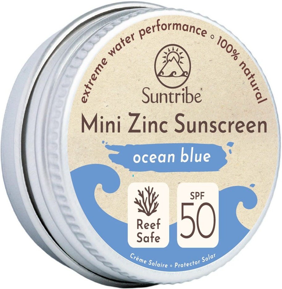 Suntribe Zink Sunscreen Sonnencreme LSF 50 Sport blau 15 g