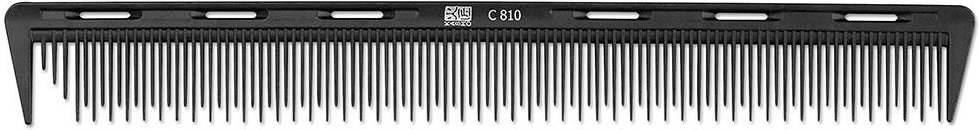 Kasho Carbon Toupierkamm mit Abteilzahn 19 cm