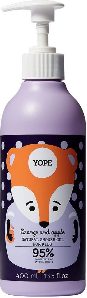 YOPE Shower Gel for Kids ORANGE & APPLE 400 ml
