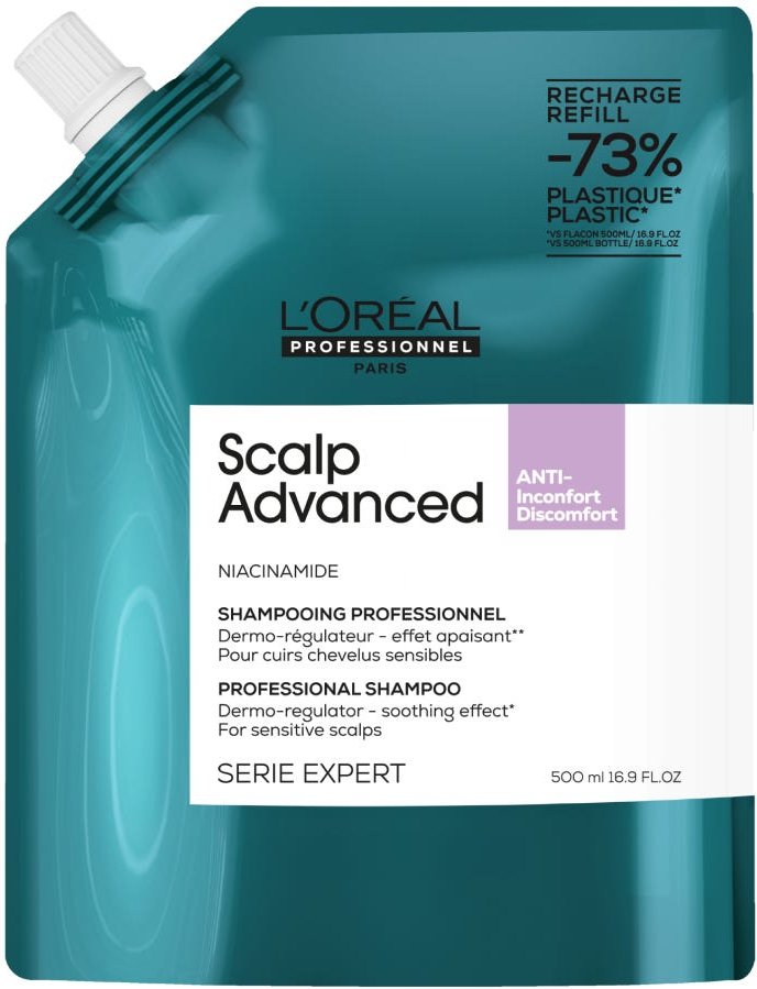L'Oréal Professionnel Paris Série Expert Scalp Advanced Anti-Discomfort Dermo-Regulator Shampoo Refill 500 ml