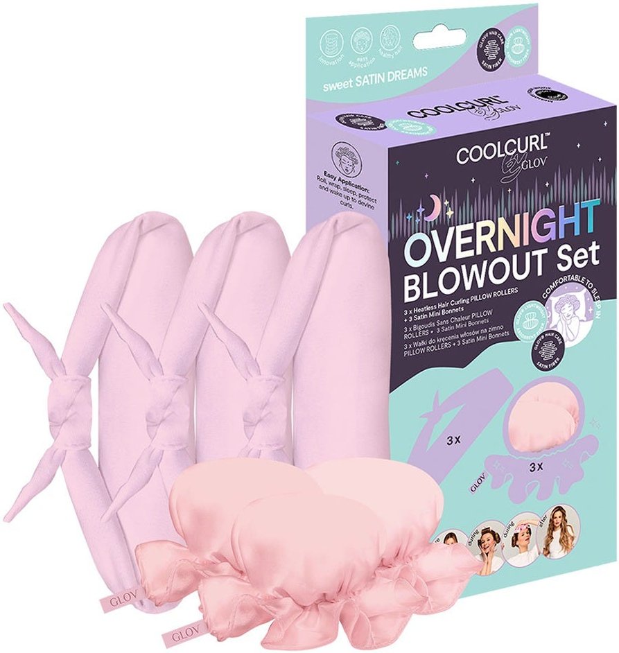 GLOV COOLCURL Overnight Blowout Set - Pink