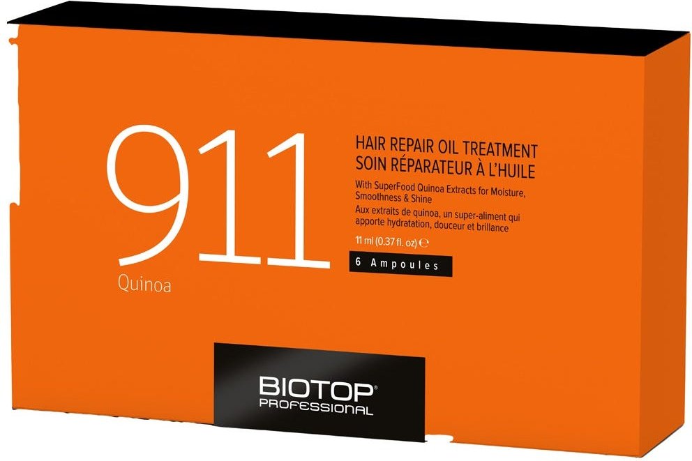 BIOTOP PROFESSIONAL 911 Quinoa Hair Repair Oil Treatment 6x11 ml