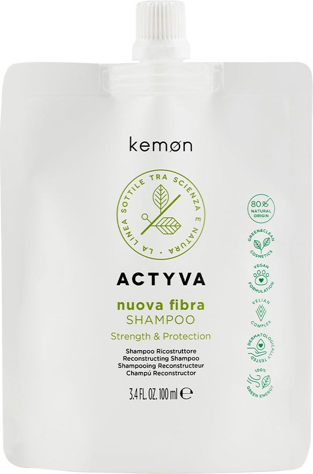 kemon Actyva Nuova Fibra Shampoo Pouch Bag 100 ml