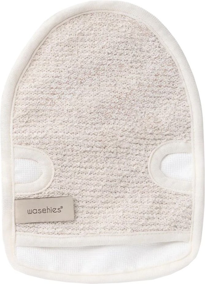 Waschies Peelinghandschuh für Peeling & Reinigung Beige 2er Set