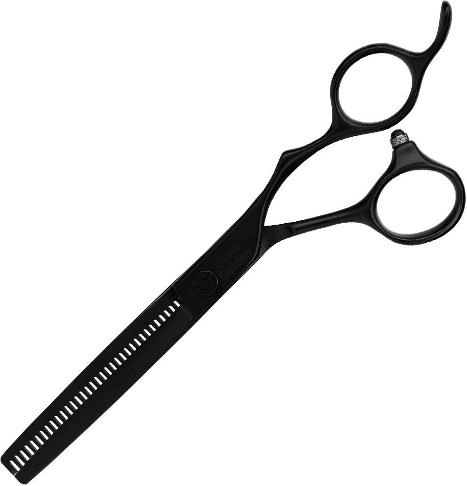 Olivia Garden Silk Cut Matt Black Modellierschere RH 6,0 Zoll