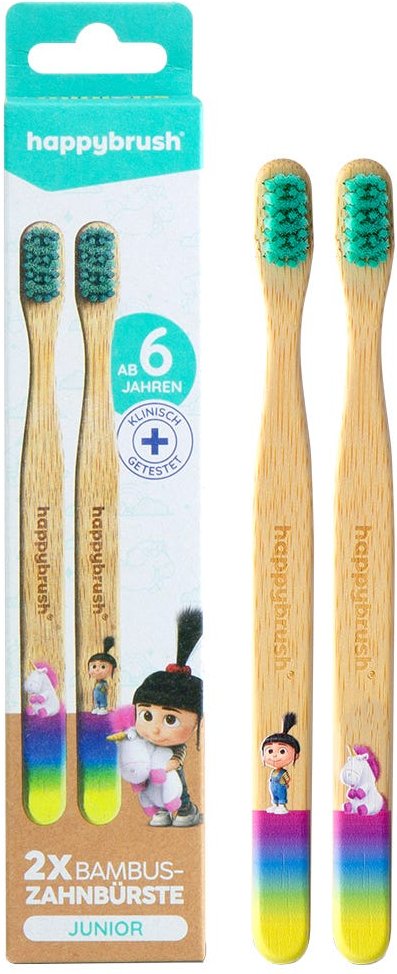 Happybrush Bambus Handzahnbürste Einhorn