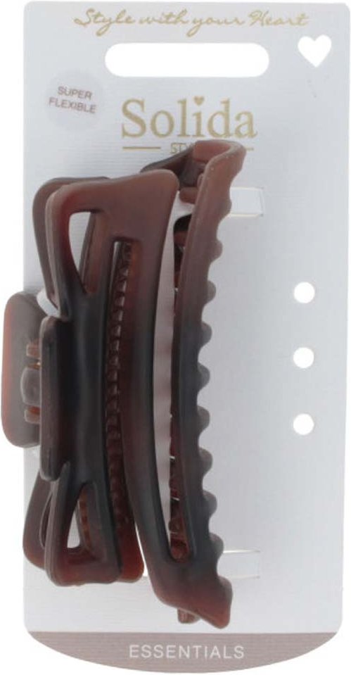 Solida Wasserwellklammer groß flexibel Braun