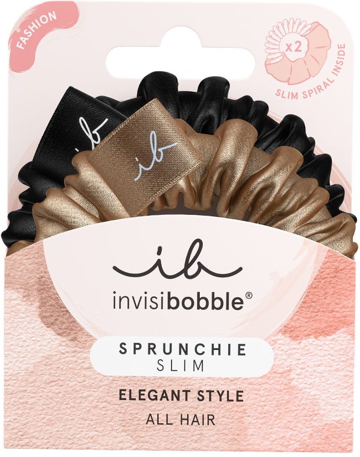Thumbnail - Invisibobble Sprunchie Slim True Golden 2 Stück
