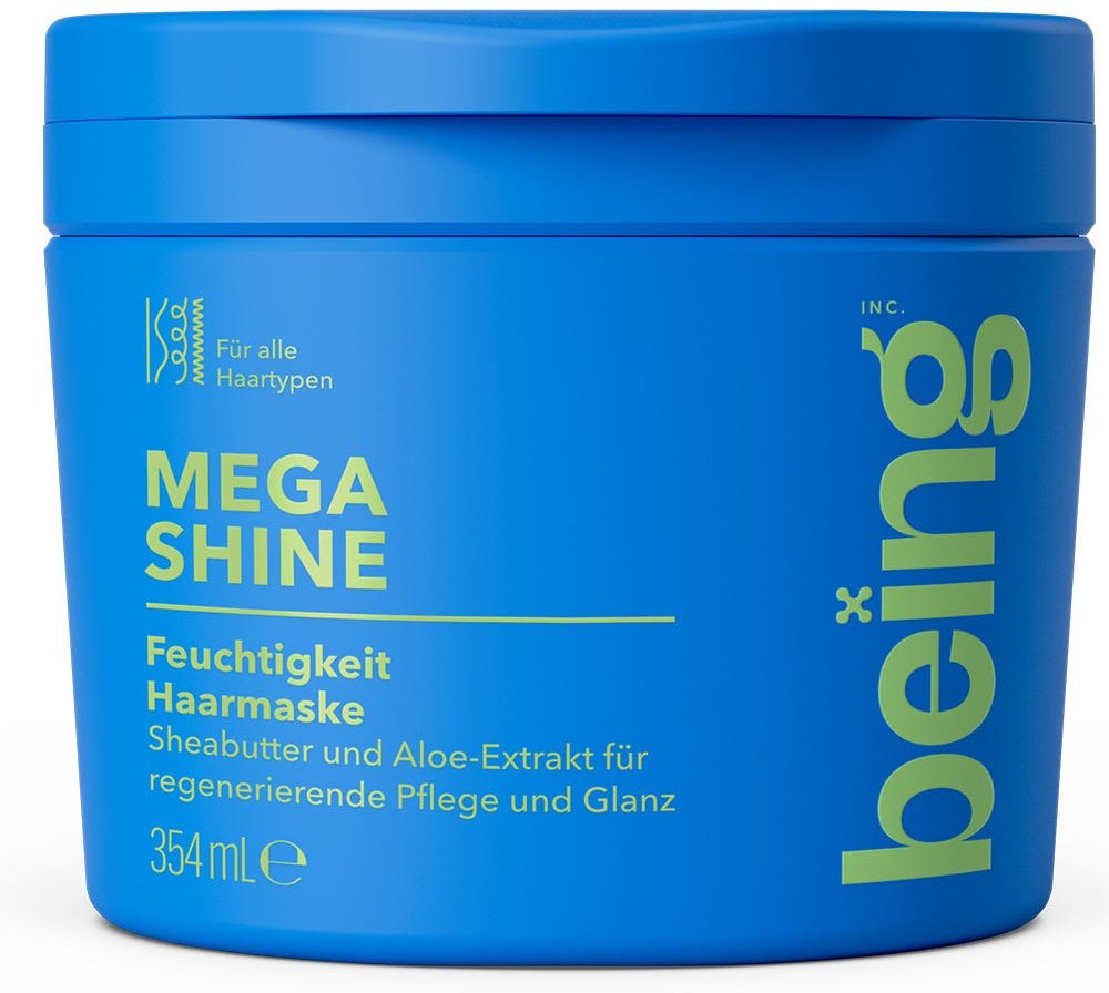 being MEGA SHINE Feuchtigkeit Haarmaske 354 ml