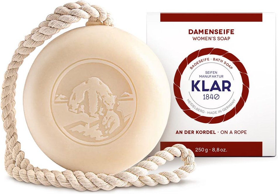 Klar's Damenbadeseife an der Kordel 250 g