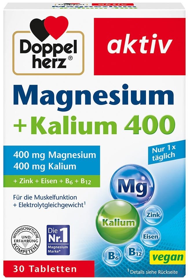Doppelherz Magnesium 400 + Kalium 30 Stück
