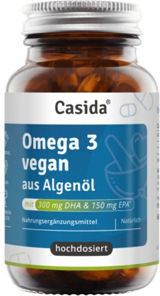 Casida Omega 3 Kapseln vegan aus Algenöl 60 Kapseln